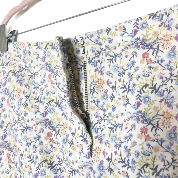 J. Jill Floral Zip Front Straight Skirt - Picture 5 of 5